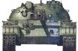 Танк Т-62, вид спереди.